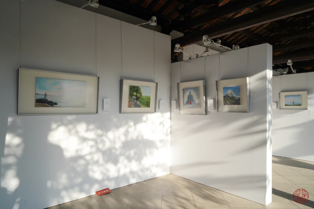 潮州开元寺里的艺术展：中观专业法师作品，感受“独”的禅意世界