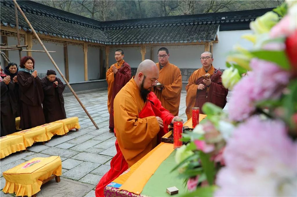 浙江安吉北天目灵峰讲寺举行“蕅益大师圆寂364周年纪念活动”