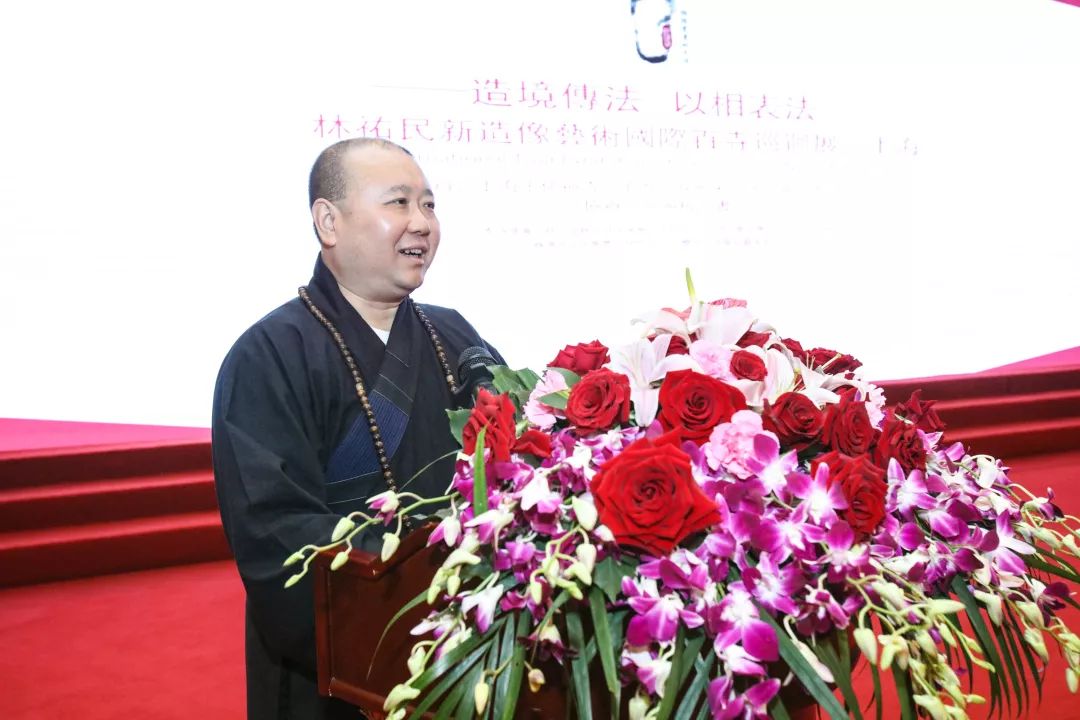 林祐民新造像艺术国际百寺巡回展在上海玉佛禅寺开幕