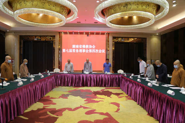 湖南省佛协召开会长会议及七届第四次常务理事会传达学习全国两会精神