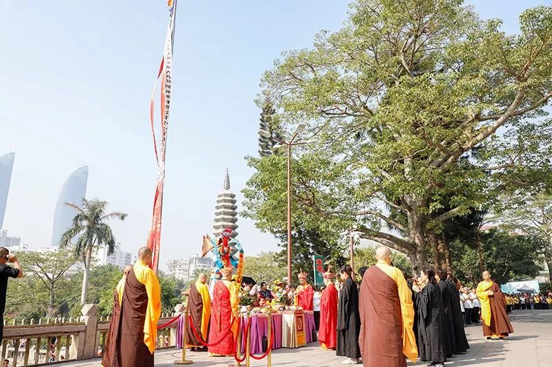 南普陀寺无遮水陆法会内坛今日正式开坛