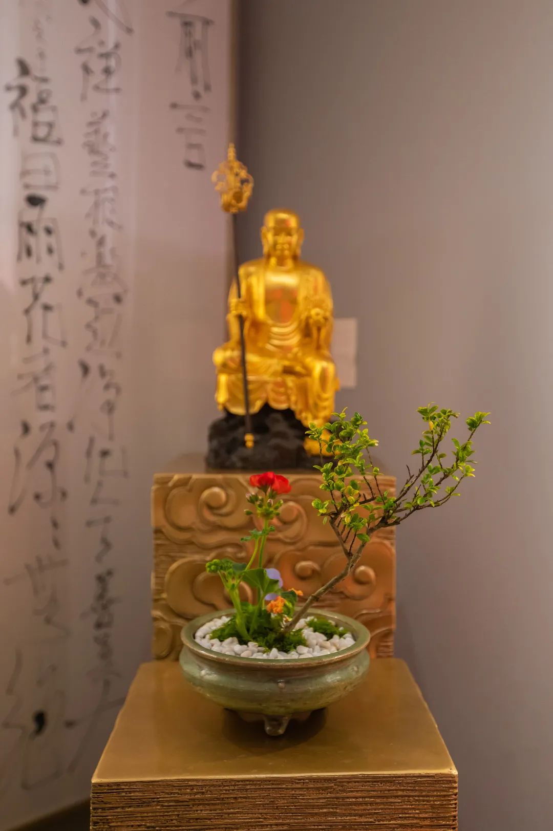 “空华水月·玉佛印心”玉佛禅寺·华道家元池坊作品展圆满开幕！