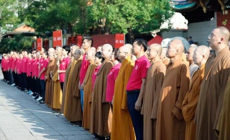 【图集】厦门佛教界喜迎中华人民共和国成立70周年暨四爱主题图片展揭幕